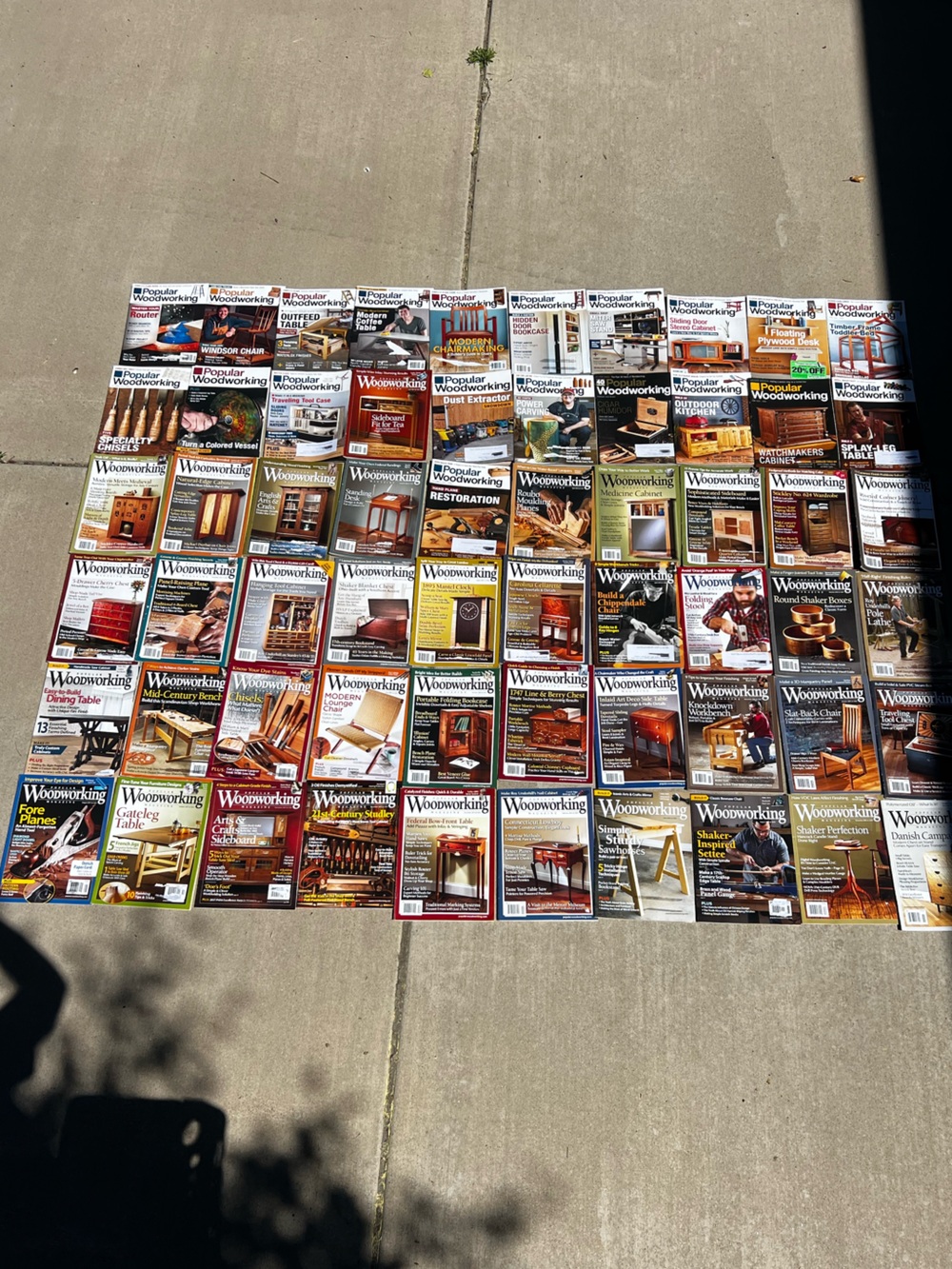 Lot of 60 Popular Woodworking Wood Shop DIY Magazines - Picture 3 of 14